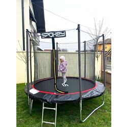 Trambulina cu plasa de protectie Dhs Spokey 244cm (Black/Green) Thumb