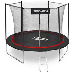 Trambulina cu plasa de protectie Dhs Spokey 244cm (Black/Red)