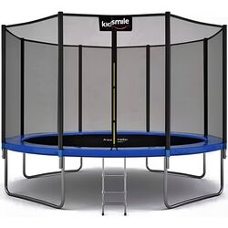 Trambulina cu plasa de protectie Ekspand Kidsmile 374cm (Black/Blue)