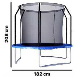 Trambulina cu plasa de protectie Essa Toys CTNJ6 182cm (Black/Blue) Thumb