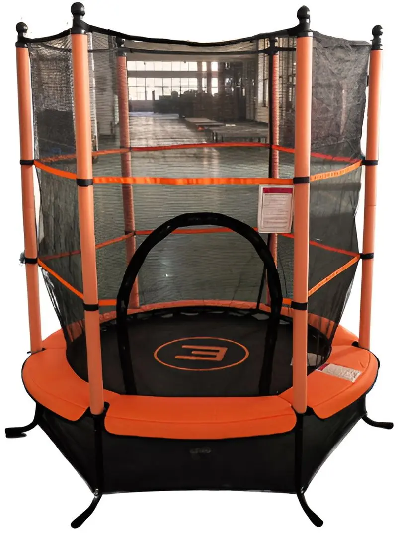 Trambulina cu plasa de protectie Essa Toys X55INCH 140cm (Black/Orange)
