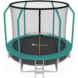 Trambulina cu plasa de protectie Funfit Gym&Fitness 4465 252cm (Green) Thumb