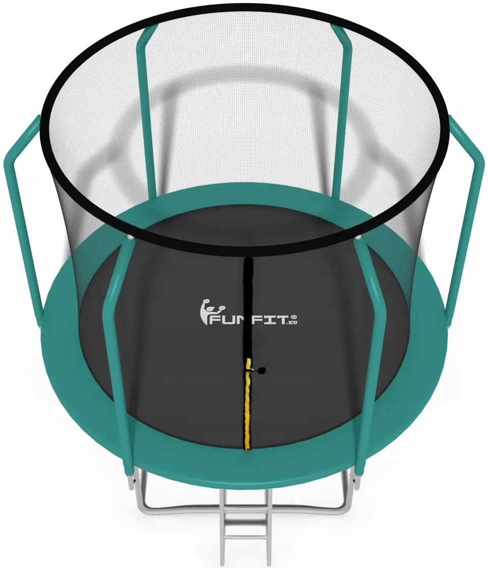 Trambulina cu plasa de protectie Funfit Gym&Fitness 4465 252cm (Green)