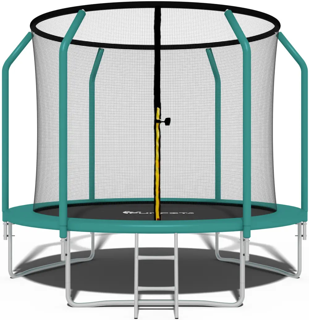 Trambulina cu plasa de protectie Funfit Gym&Fitness 4465 252cm (Green)