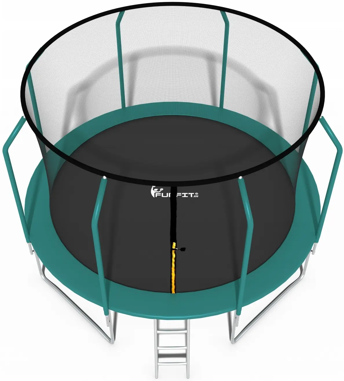 Trambulina cu plasa de protectie Funfit Gym&Fitness 4467 374cm (Green) - 2