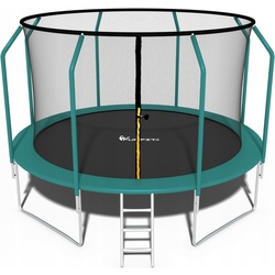 Trambulina cu plasa de protectie Funfit Gym&Fitness 4467 374cm (Green)