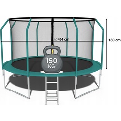 Батут с защитной сеткой Funfit Gym&Fitness 4468 404cm (Green) Thumb
