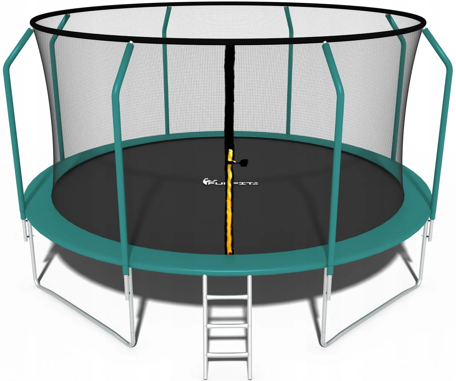 Батут с защитной сеткой Funfit Gym&Fitness 4469 435cm (Green) - 2