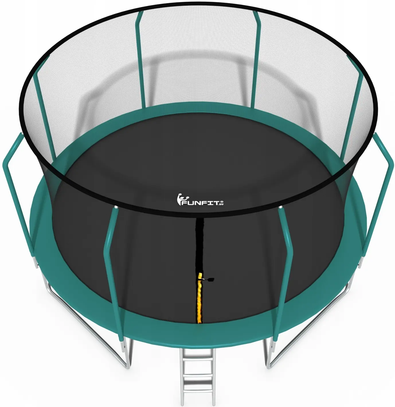 Батут с защитной сеткой Funfit Gym&Fitness 4469 435cm (Green) - 3