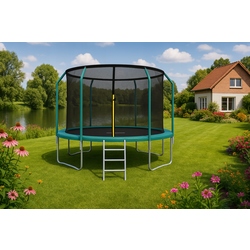 Батут с защитной сеткой Funfit Gym&Fitness 4469 435cm (Green) Thumb