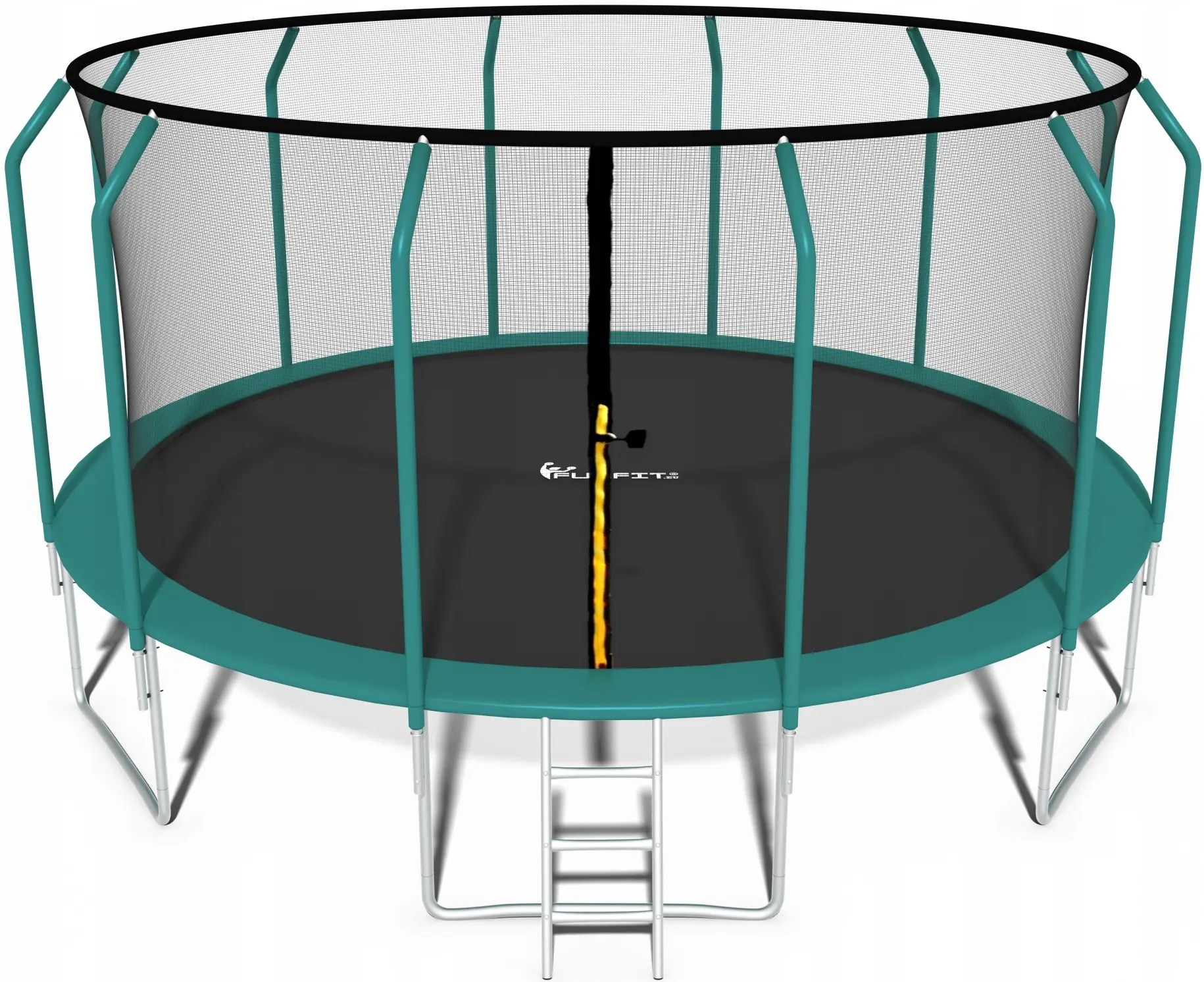 Trambulina cu plasa de protectie Funfit Gym&Fitness 4471 490cm (Green) - 2
