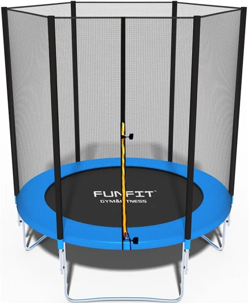 Trambulina cu plasa de protectie FunFit 840 (Black/Blue)