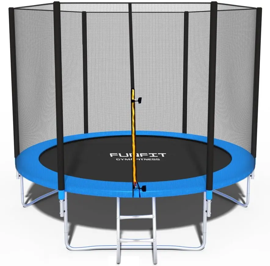 Trambulina cu plasa de protectie FunFit 841 252cm (Black/Blue)