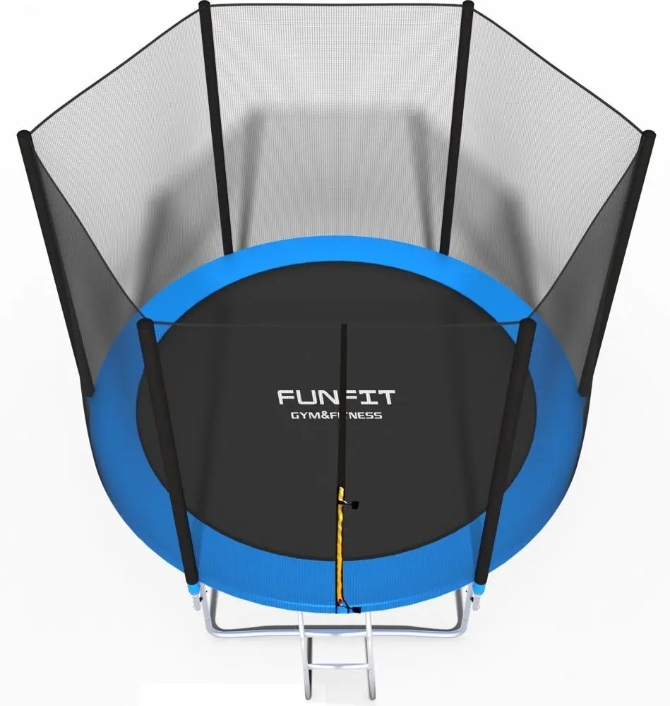 Trambulina cu plasa de protectie FunFit 841 252cm (Black/Blue)