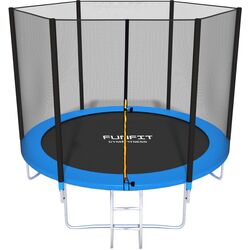 Trambulina cu plasa de protectie FunFit 841 252cm (Black/Blue)