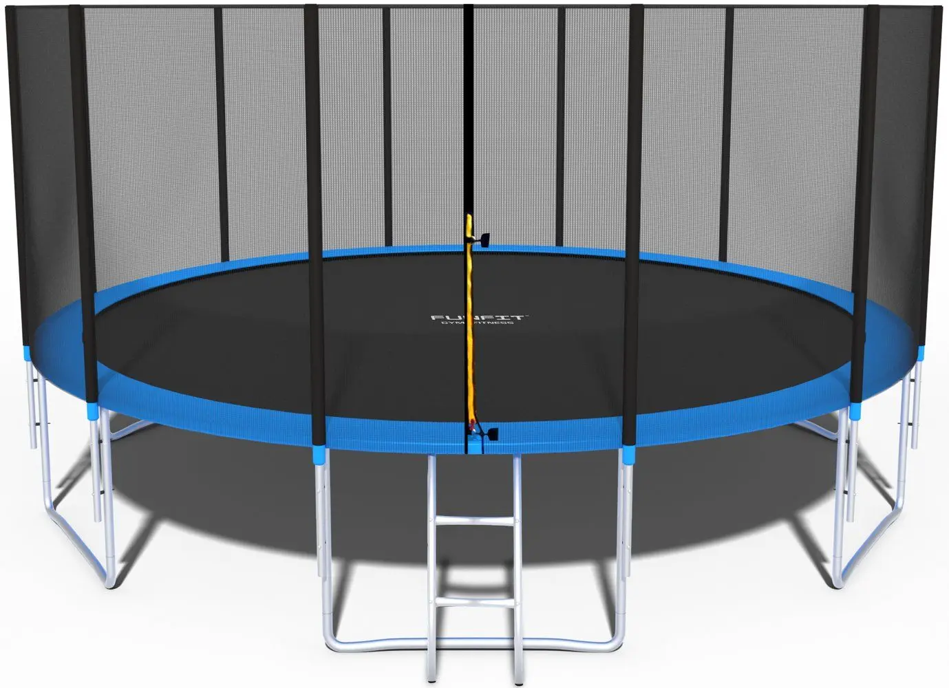 Батут с защитной сеткой FunFit 842 465cm (Black/Blue) - 10