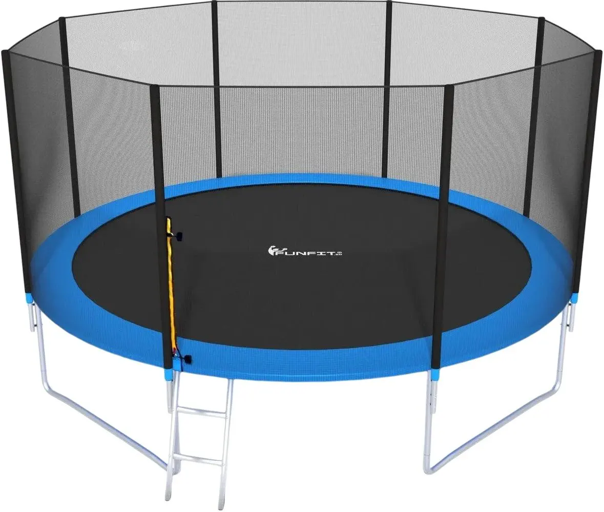 Батут с защитной сеткой FunFit FT 14 843 435cm (Blue/Black)