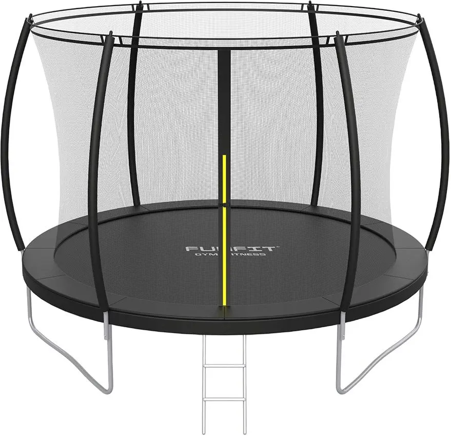 Trambulina cu plasa de protectie FunFit FT 8 3421 252cm (Black)