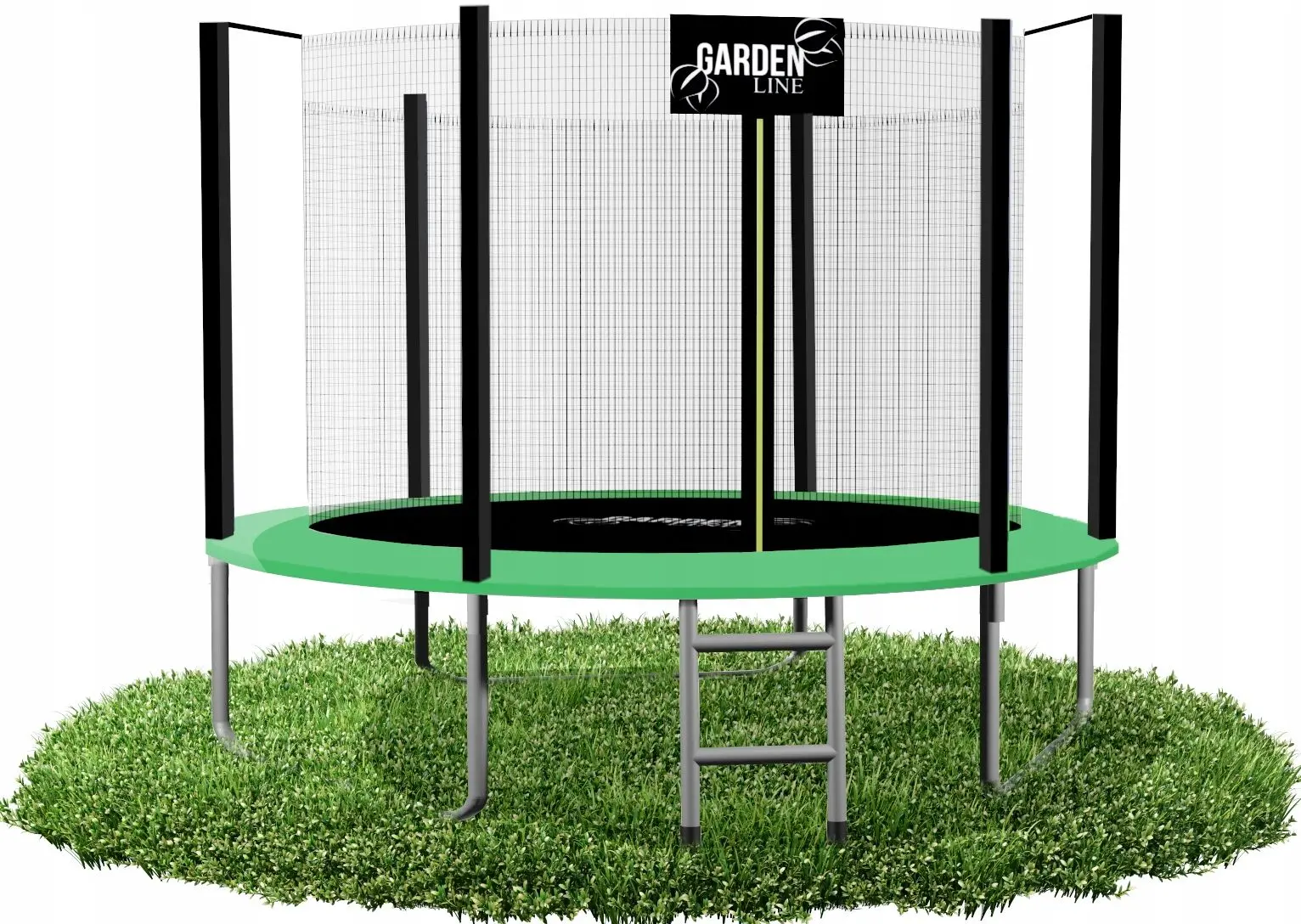 Trambulina cu plasa de protectie GardenLine TRA4262 (Black/Green)