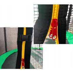 Trambulina cu plasa de protectie GardenLine TRA4286 (Green/Black) Thumb