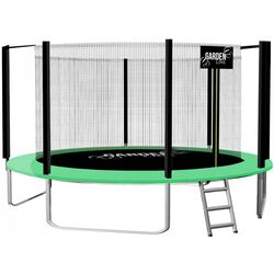 Trambulina cu plasa de protectie GardenLine TRA4286 (Green/Black)