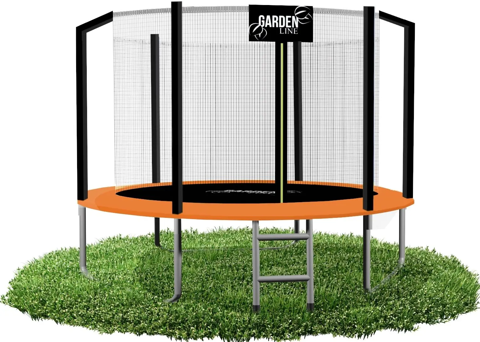 Trambulina cu plasa de protectie GardenLine TRA4309 (Black/Orange) - 5