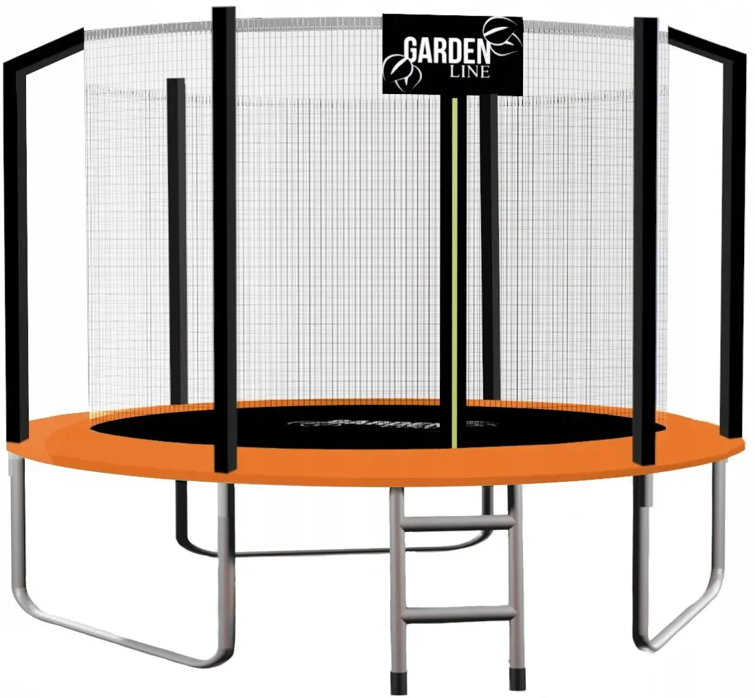 Trambulina cu plasa de protectie GardenLine TRA4309 (Black/Orange)