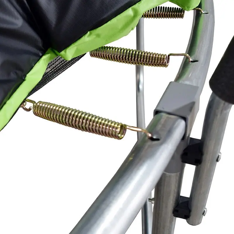 Батут с защитной сеткой GardenLine TRA7628 252cm (Black/Green)