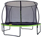 Батут с защитной сеткой GardenLine TRA7642 374 cm (Green/Black)