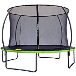 Батут с защитной сеткой GardenLine TRA7642 374 cm (Green/Black)