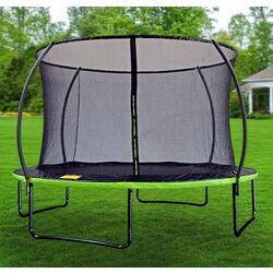 Батут с защитной сеткой GardenLine TRA7642 374 cm (Green/Black) Thumb