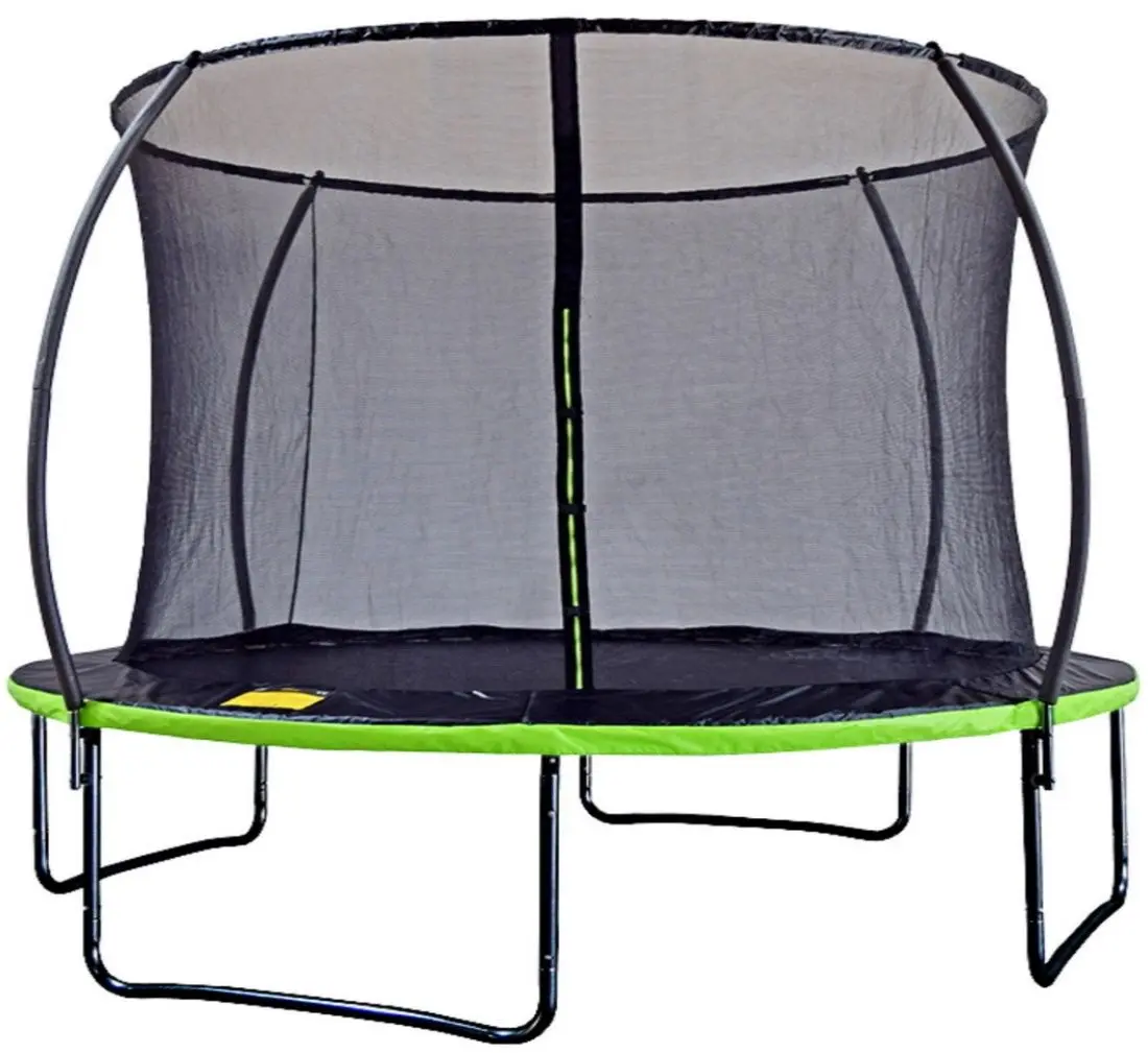 Батут с защитной сеткой GardenLine TRA7642 374 cm (Green/Black)