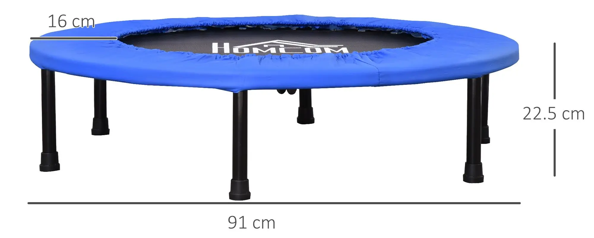 Trambulina de fitness Homcom A00-007V02 (Blue/Black)