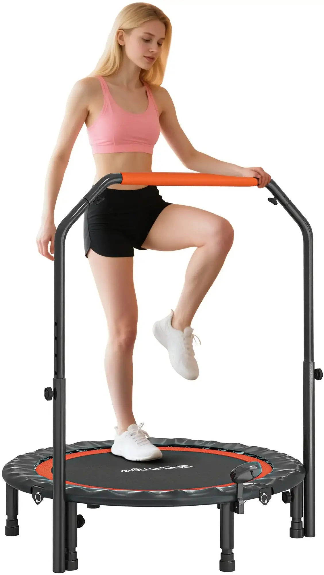 Fitness trambulina HomCom A71-034V01BK 102cm (Black/Red) - 2