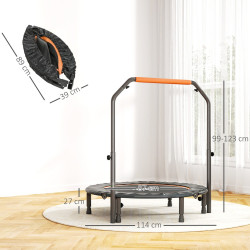 Fitness trambulina HomCom A71-034V02BK 114cm (Orange) Thumb