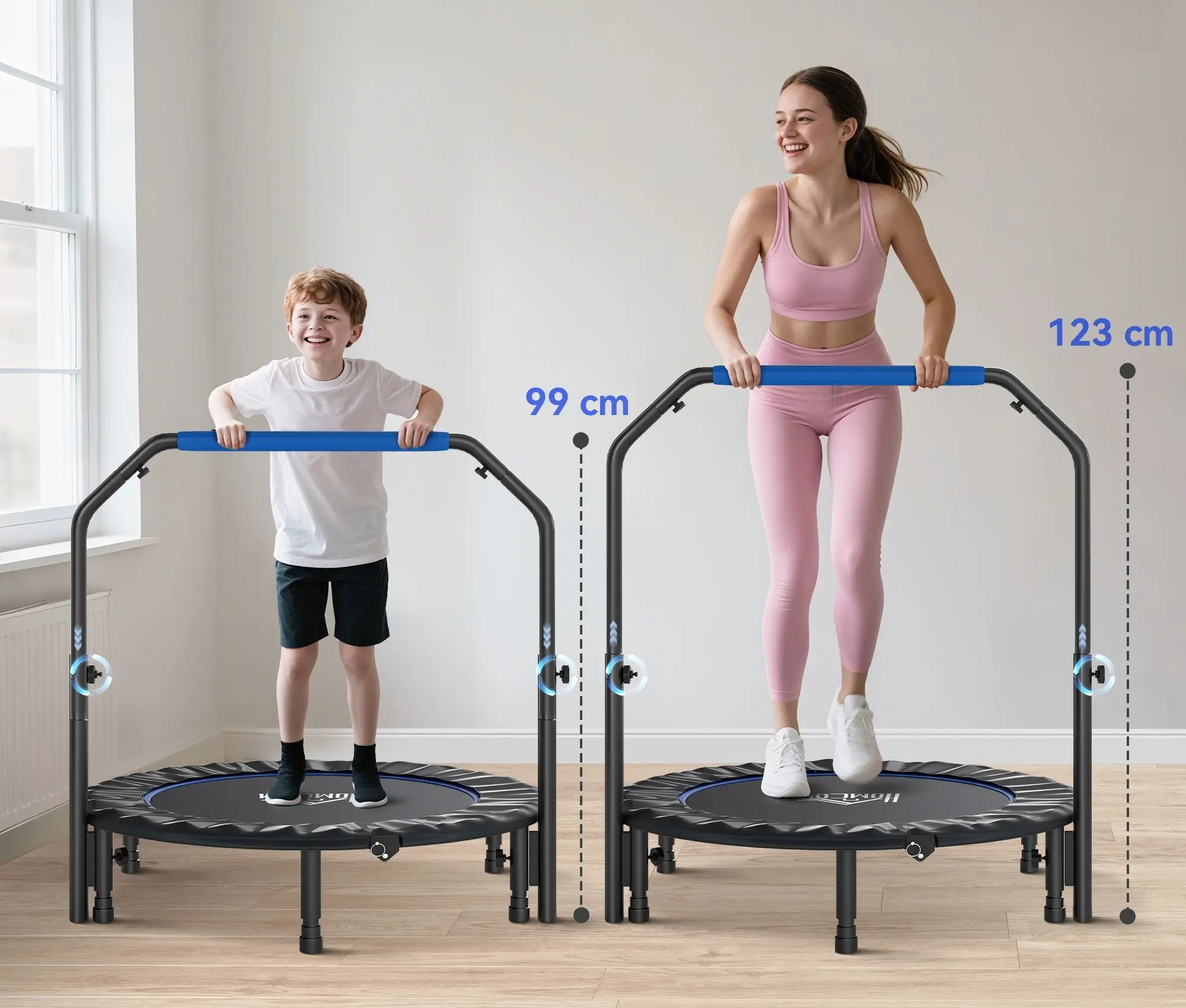 Батут для фитнеса HomCom A71-034V02BU 114cm (Blue) - 7