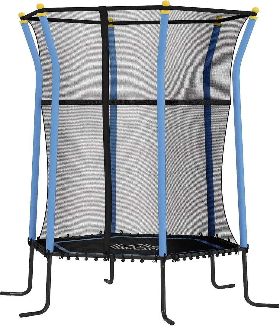 Trambulina cu plasa de protectie Homcom 342-007V02BU 163cm (Blue)