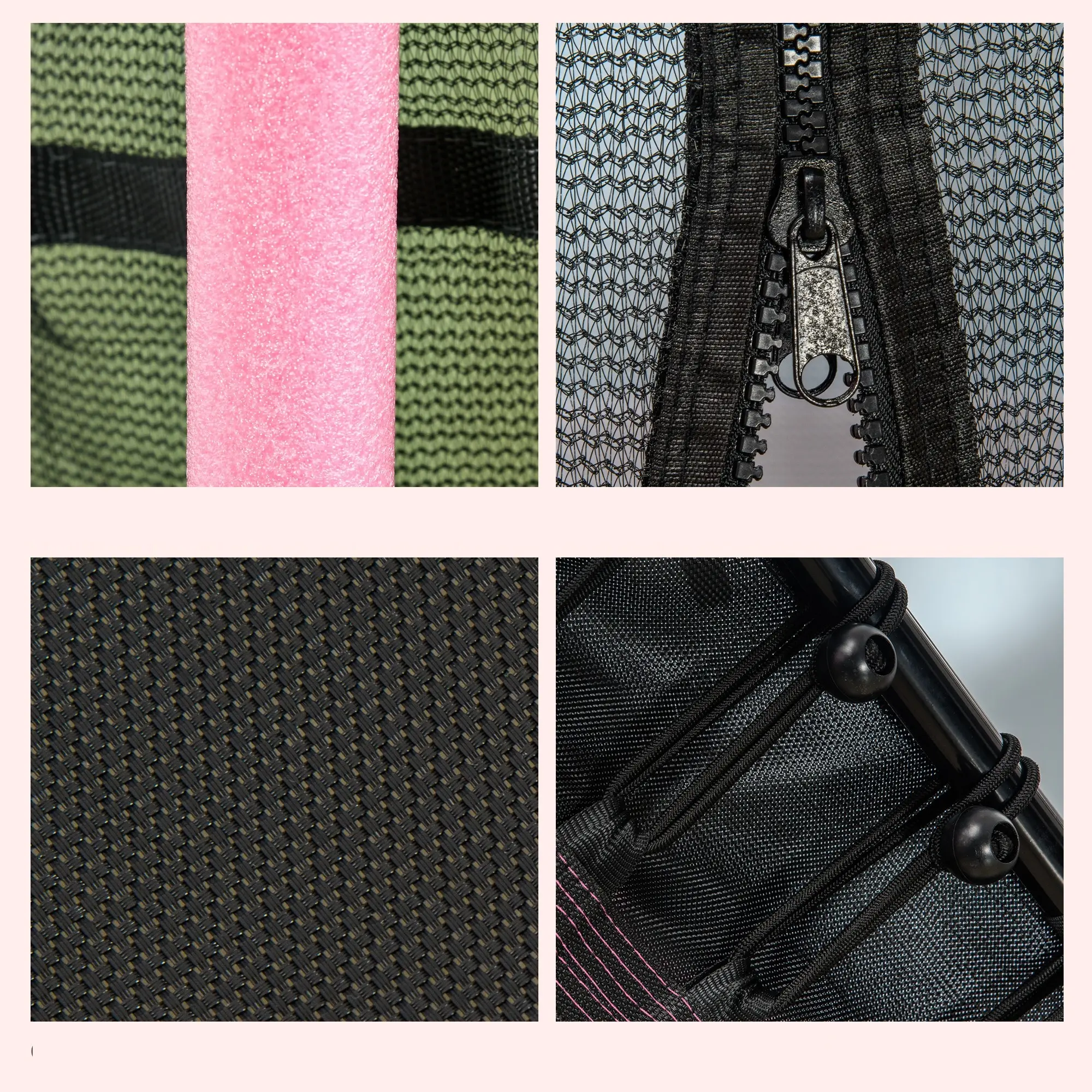 Trambulina cu plasa de protectie Homcom 342-007V02RD 163.5cm (Red/Black) - 2