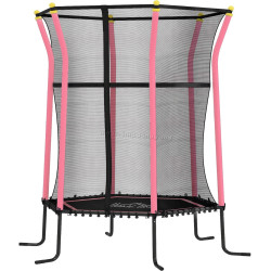 Trambulina cu plasa de protectie Homcom 342-007V02RD 163.5cm (Red/Black)