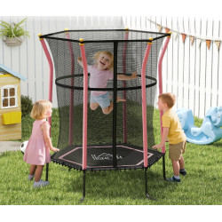 Trambulina cu plasa de protectie Homcom 342-007V02RD 163.5cm (Red/Black) Thumb