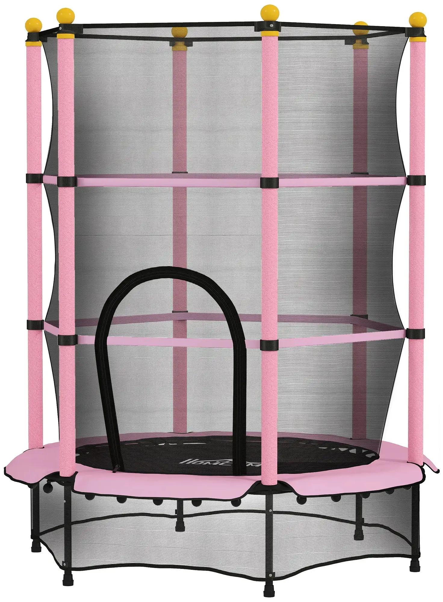 Trambulina cu plasa de protectie Homcom 342-008V02PK (Pink/Black) - 2
