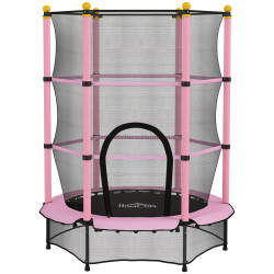 Trambulina cu plasa de protectie Homcom 342-008V02PK (Pink/Black)