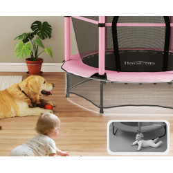 Trambulina cu plasa de protectie Homcom 342-008V02PK (Pink/Black) Thumb