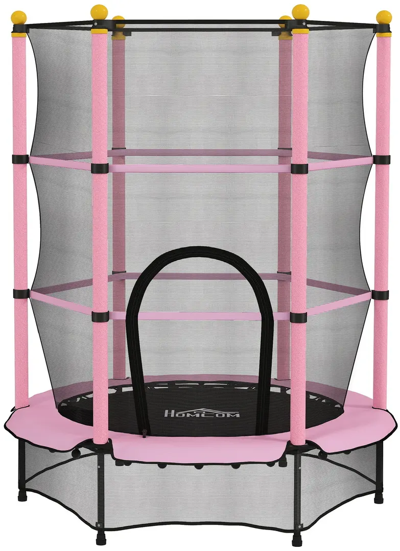 Trambulina cu plasa de protectie Homcom 342-008V02PK (Pink/Black)