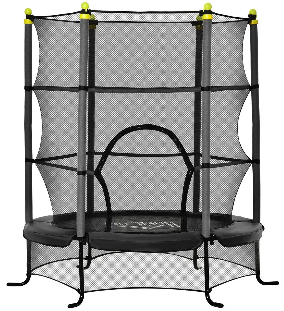 Trambulina cu plasa de protectie Homcom 342-009V01BK 163cm (Black)