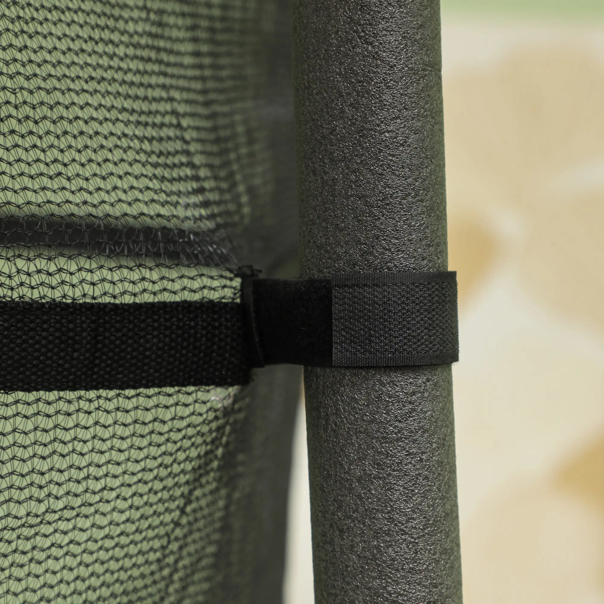 Trambulina cu plasa de protectie Homcom 342-009V02BK 163cm (Black) - 4