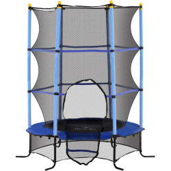 Trambulina cu plasa de protectie Homcom 342-009V02BU 163cm (Blue) Thumb