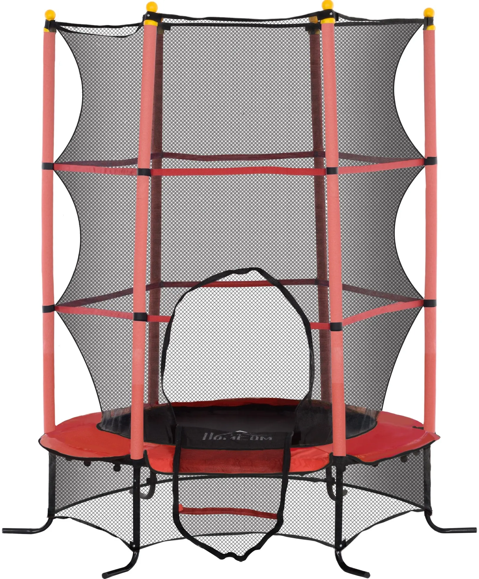 Trambulina cu plasa de protectie Homcom 342-009V02RD 163cm (Red) - 2