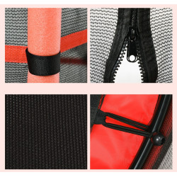Trambulina cu plasa de protectie Homcom 342-009V02RD 163cm (Red) Thumb