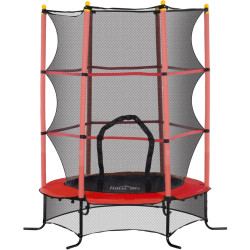 Trambulina cu plasa de protectie Homcom 342-009V02RD 163cm (Red)